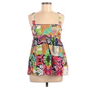 JCrew Plaid Patch Top